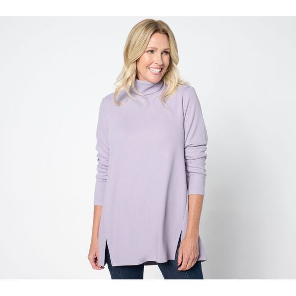 BEAUTIFUL by Lawrence Zarian Women's Top Sweater Sz M Turtleneck Purple A661719 - Picture 1 of 4